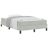 Box Spring Bed with Mattress Light Grey 120 x 220 cm Fabric 3398785