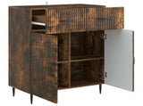 Sideboard Smoked Oak 66 x 34.5 x 89.5 cm Engineered Wood 894870