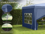3 x 3 Pop Up Gazebo, Water and UV Resistant Party Tent Camping Canopy Marquee with Carry Bag, T3398P314669