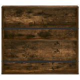 Magazine Rack 2 pcs Smoked Oak 80 x 12 x 70 cm Engineered Wood 890845