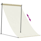 Retractable Awning Cream 100x150 cm Fabric and Steel 368757
