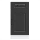 Kitchen Base Cabinet Kalmar Black Engineered Wood 853468
