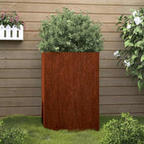 Planter 52x48x75 cm Corten Steel 821555
