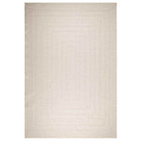 Rug ZIZUR Cream 240x340 cm Jute Look Indoor and Outdoor 4010370