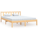 810077 Bed Frame without Mattress Solid Wood 120x200 cm
