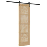 Sliding Door ORKDAL Natural and Black 61 x 198.5 cm 3445557