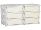 Kids Storage Unit, with Six Drawers - Cream T3398P347680