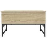 ZNTS Coffee Table Sonoma Oak 70x50x40 cm Engineered Wood and Metal 845372