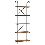 Bookshelf Smoked Oak 60 x 30 x 183 cm Engineered wood 879907