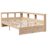 Bookcase Bed without Mattress 120x200 cm Solid Wood Pine 3324354