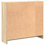 Bookshelf Sonoma Oak 80x24x75 cm Engineered Wood 800894
