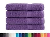 Premium Shower Towels SOLUND 4 pcs Purple 70x140 cm 600 gsm 137357