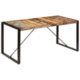 Dining Table 160x80x75 cm Solid Reclaimed Wood 247418