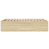 Bed Frame without Mattress Sonoma Oak 120x200 cm 3280932
