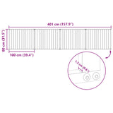 Dog Gate 4 pcs Black 100 x 80 cm Galvanised Steel 891993