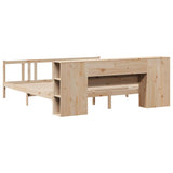 Bookcase Bed without Mattress 180x200cm Solid Wood Pine 3322287