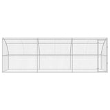 Dog Kennel 3 pcs Silver 6 x 2 x 2 m Galvanised steel 3368337