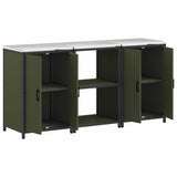 Kitchen Storage Set HATTEM 3 pcs Olive Green Cold-rolled Steel 3392697