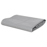 Tarpaulins Grey 3 x 4 m Canvas with PVC Coating 43810