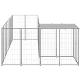 Dog Kennel Silver 6.05 m Steel 3082231