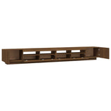 3 Piece TV Cabinet Set with LED Lights Brown Oak Engineered Wood 3120178