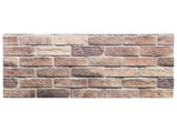 Wall Panels 10 pcs 100 x 50 cm Brown and Grey EPS Foam 42046103