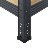5-Layer Storage Shelves 4 pcs Anthracite Steel&Engineered Wood 3307595