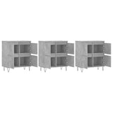 Sideboards 3 pcs Concrete Grey Engineered Wood 3190201