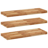 Floating Shelves 3 pcs 80x30x4 cm Oil Finished Solid Wood Acacia 3279613