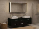 Bathroom Furniture Set 4 pcs Black Oak 3406824