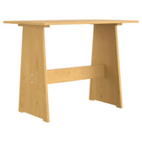 Dining Table with Bench REINE Honey Brown Solid Wood Pine 327250