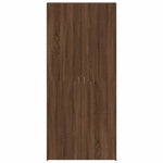 Shoe Cabinet with Door Brown 80 x 35.5 x 180 cm Engineered wood 3333842