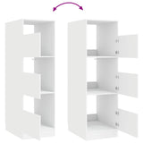 Laundry Cabinet with Storage with Door White Engineered wood 3422792