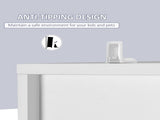 Tall Bathroom Storage Cabinet with Mirror, Narrow Bathroom Unit, Freestanding Bathroom Cupboard with T3398P344167