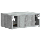 Wall-Mounted Bedside Cabinet 2 pcs Grey Sonoma Engineered Wood 898458