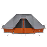 Tipi Tent with Roof Grey and Orange 680 x 430 x 270 cm Taffeta 42000962