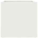 Planters 2 pcs White 32x30x29 cm Steel 841538