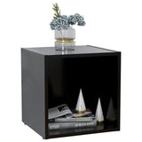 ZNTS TV Cabinets 4 pcs Black 37x35x37 cm Engineered Wood 805503