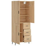 Highboard Sonoma Oak 69.5x34x180 cm Engineered Wood 3196030
