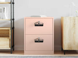 File Cabinet Geometric Pink 44 x 50 x 74.5 cm Cold-Rolled Steel 891593