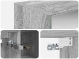 Bathroom Mirror Cabinet Grey Sonoma 80 x 14.5 x 70 cm 889116