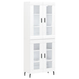 Highboard White 69.5x34x180 cm Engineered Wood 3198289