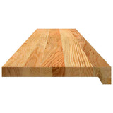 Stair Treads 16 pcs Light Brown 120x25x2 cm Solid Wood Oak 3282994