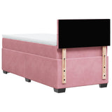 Box Spring Bed with Mattress Pink 80x200 cm Velvet 3286167