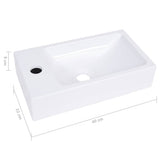 Wash Basin 400x220x90 mm SMC White 146513