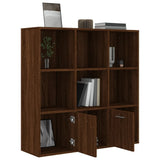 Book Cabinet Brown Oak 98x30x98 cm 815449
