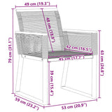 Garden Chairs 2 pcs Black Poly Rattan 4008113