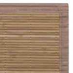 Rectangular Brown Bamboo Rug 120 x 180 cm 241339