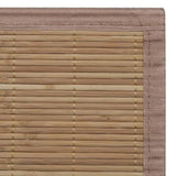 Rectangular Brown Bamboo Rug 120 x 180 cm 241339