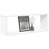 Wall Cube Shelf 4 pcs White 60x15x23 cm Engineered Wood 807134